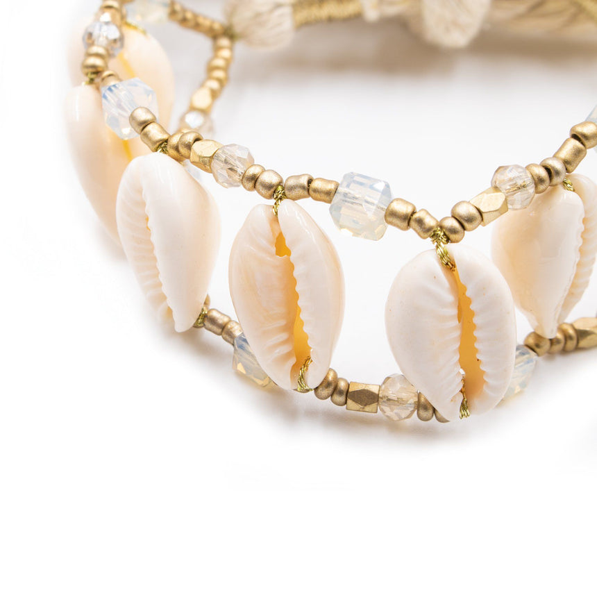 Seashell Bangle with Tahitian Pearl – treasure hawaii