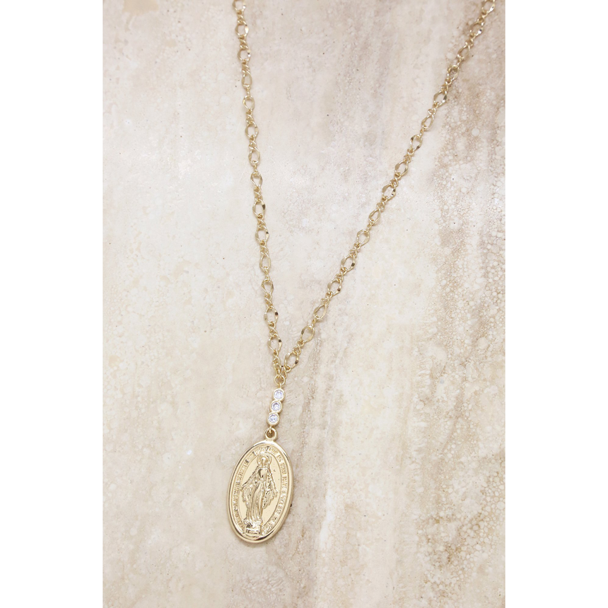 Holy Coin Necklace in Gold
